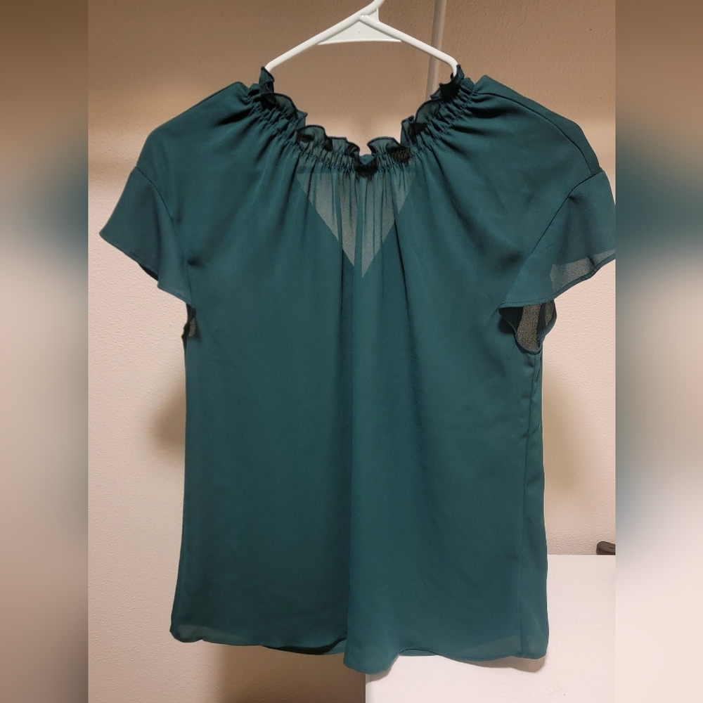 S Express Green Dress Shirt Top